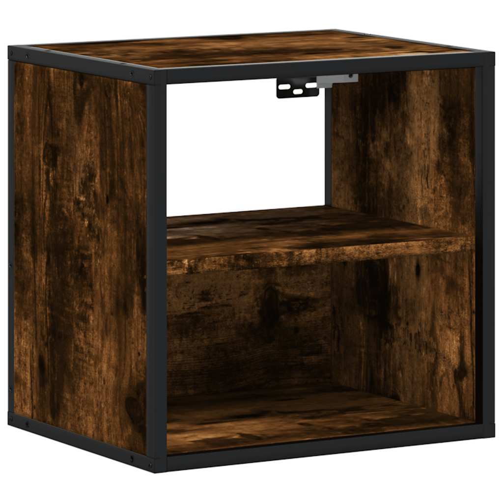 Zidni noćni ormarići 2 kom dimljeni hrast 40x31x39,5 cm