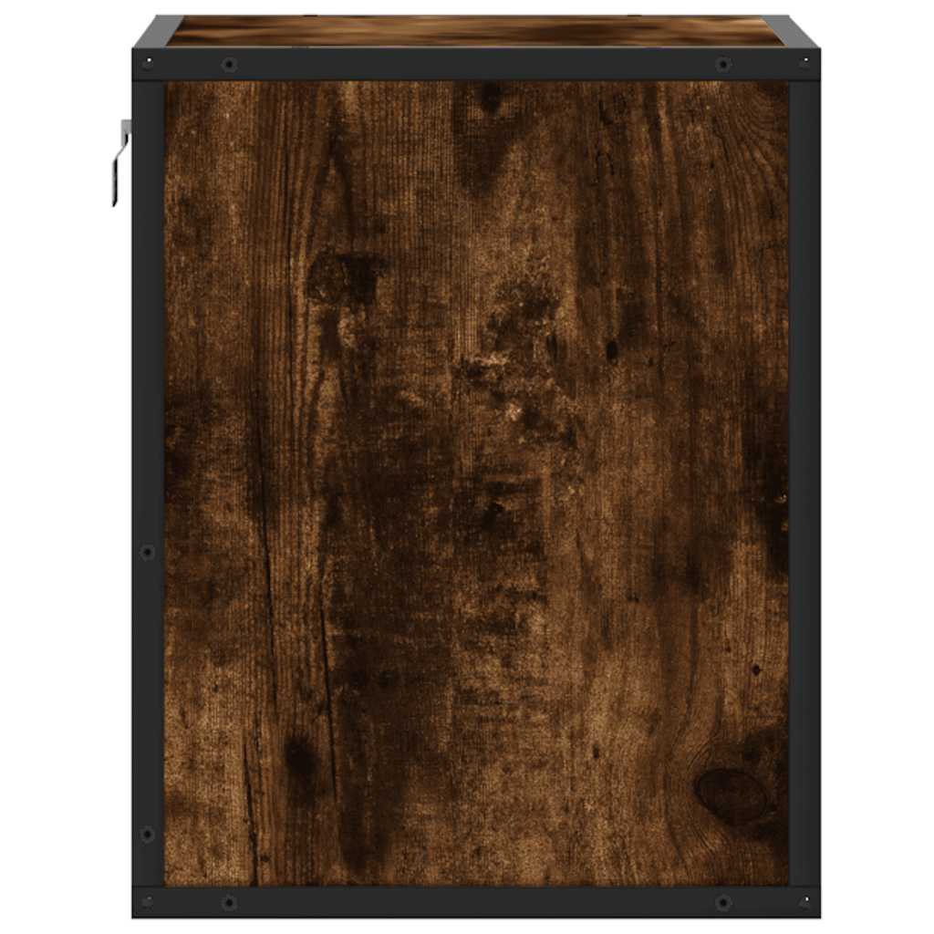 Zidni noćni ormarići 2 kom dimljeni hrast 40x31x39,5 cm