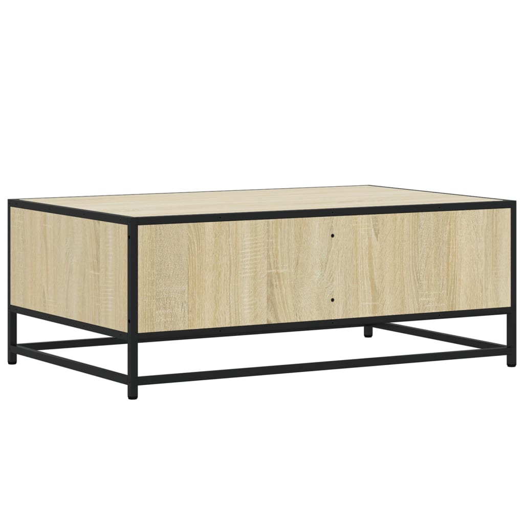Stolić za kavu boja hrasta sonome 90x57x35 cm od drva i metala