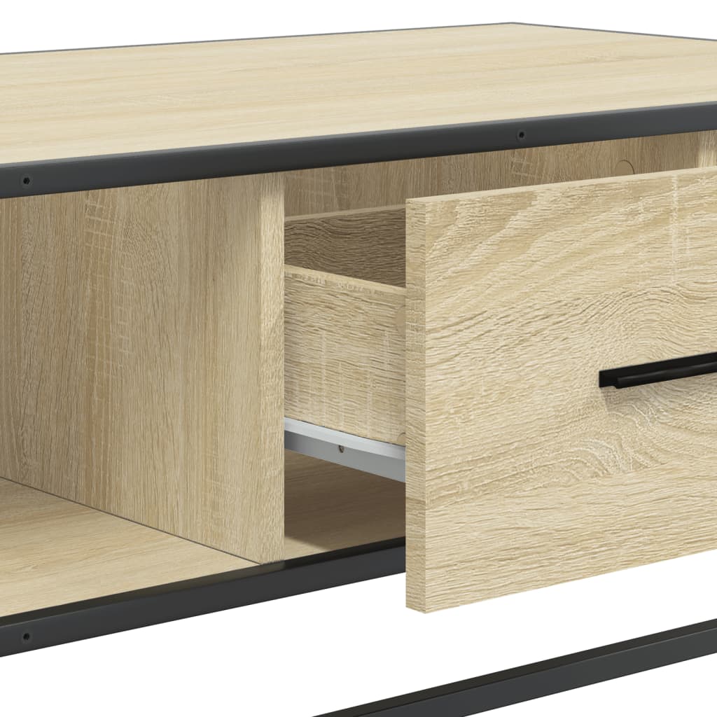 Stolić za kavu boja hrasta sonome 100x57x35 cm od drva i metala