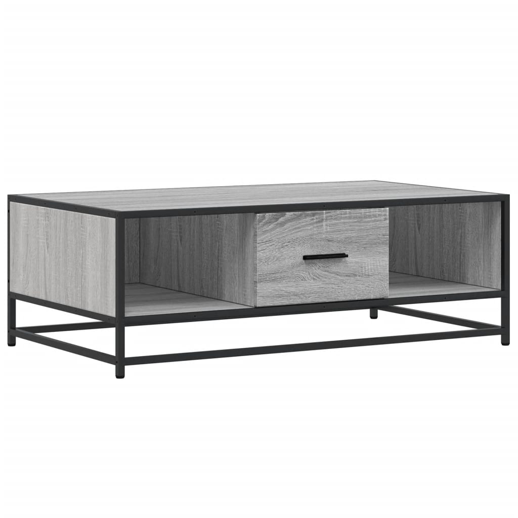 Stolić za kavu boja hrasta sonome 100x57x35 cm od drva i metala