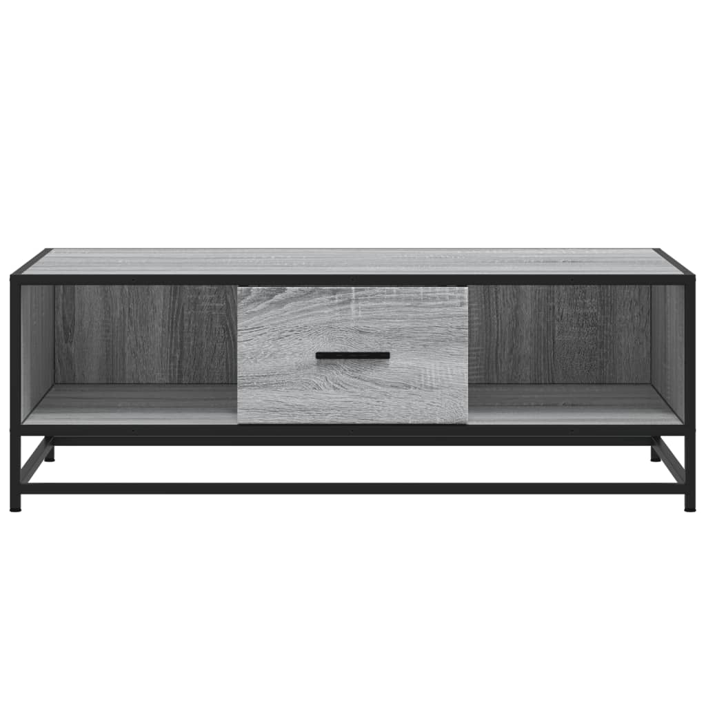 Stolić za kavu boja hrasta sonome 100x57x35 cm od drva i metala