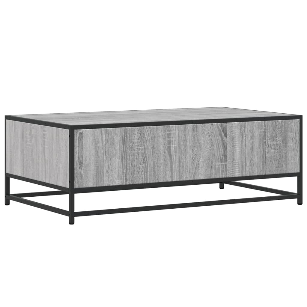 Stolić za kavu boja hrasta sonome 100x57x35 cm od drva i metala