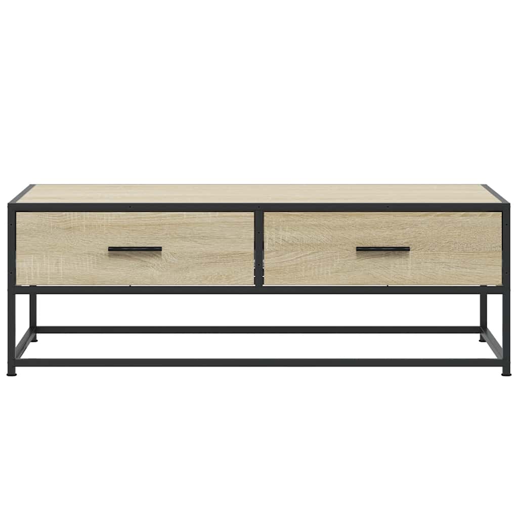Stolić za kavu boja hrasta sonome 100x50x35 cm od drva i metala