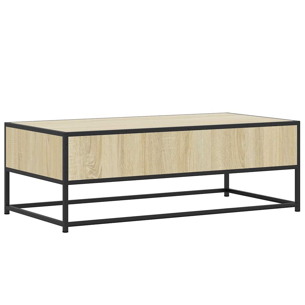 Stolić za kavu boja hrasta sonome 100x50x35 cm od drva i metala