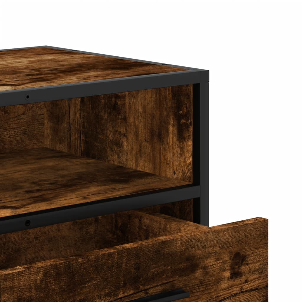 TV ormarić boja dimljenog hrasta 80x34,5x40 cm konstruirano