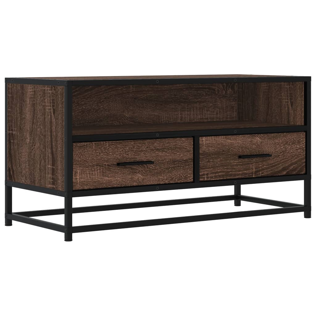TV ormarić boja smeđeg hrasta 80x34,5x40 cm konstruirano
