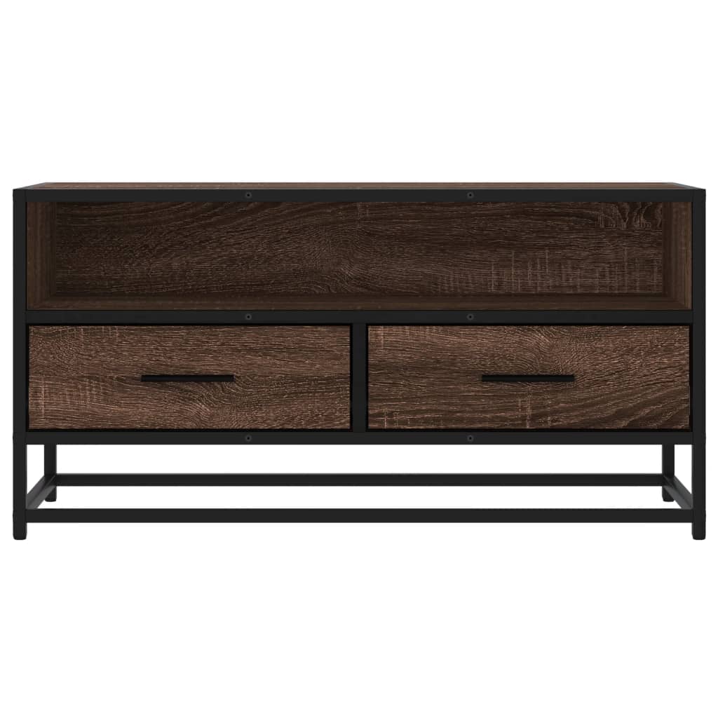 TV ormarić boja smeđeg hrasta 80x34,5x40 cm konstruirano