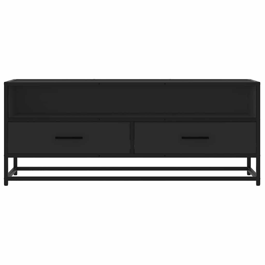 TV ormarić crni 100x34,5x40 cm Konstruirano drvo i metal