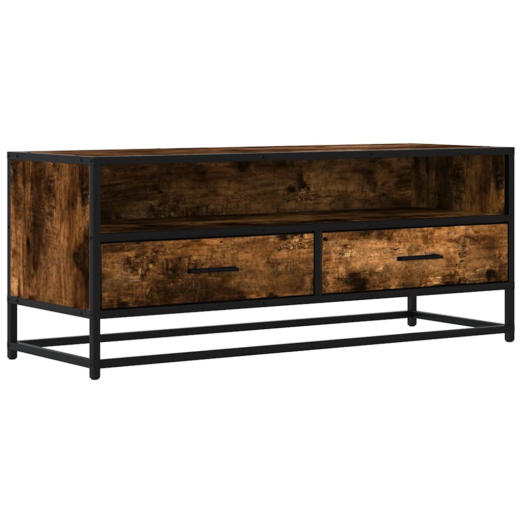TV ormarić boja dimljenog hrasta 100x34,5x40 cm konstruirano