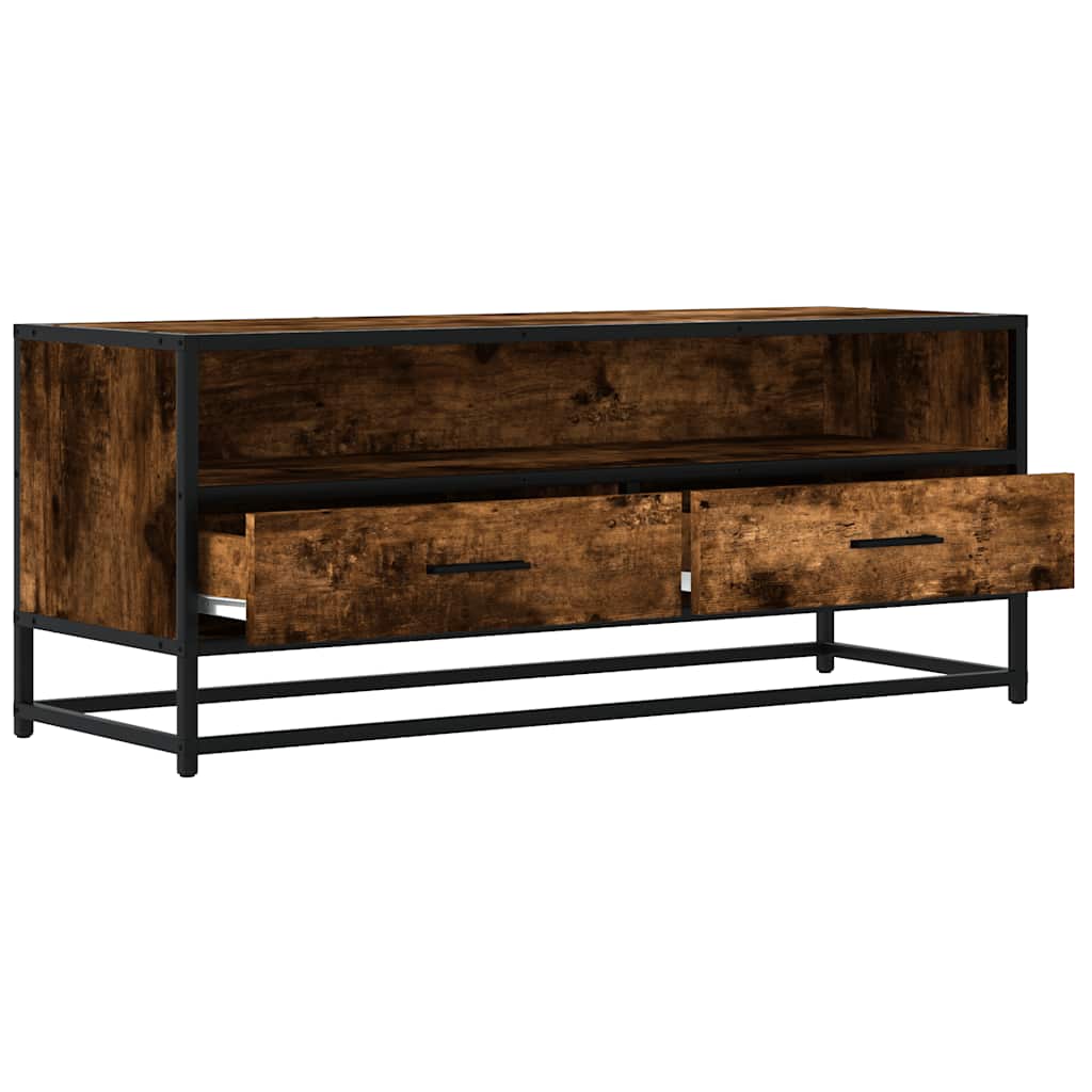 TV ormarić boja dimljenog hrasta 100x34,5x40 cm konstruirano