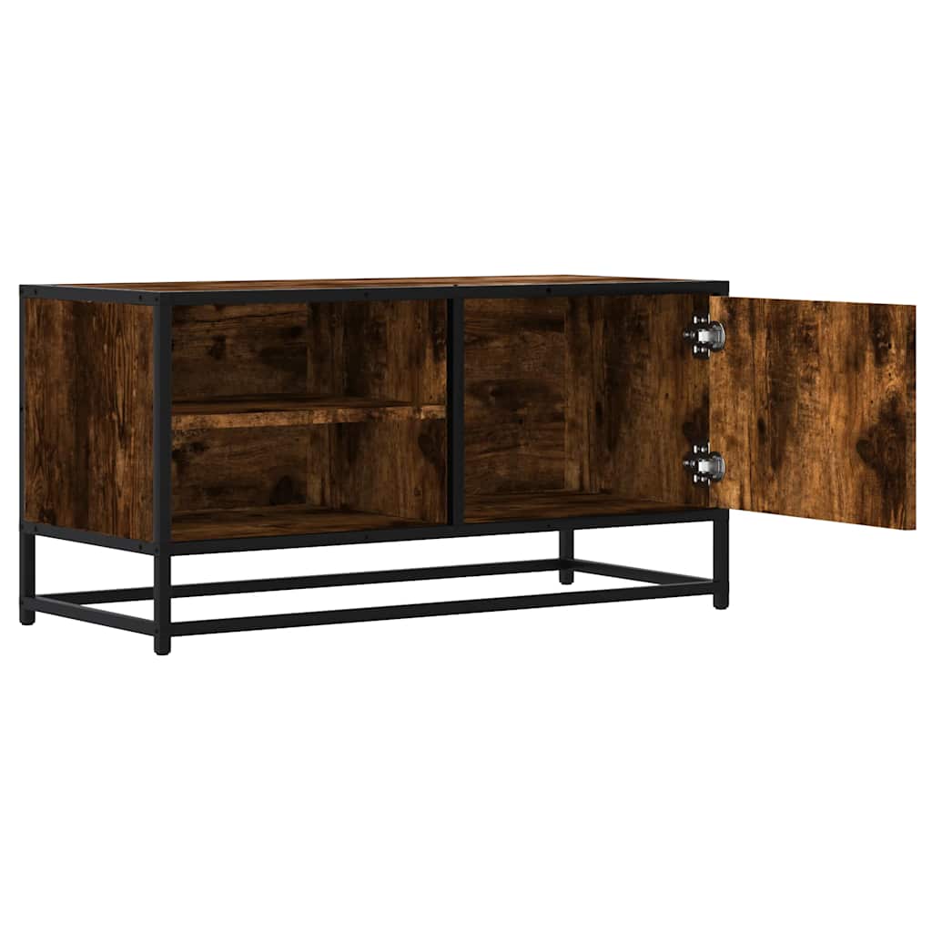 TV ormarić boja dimljenog hrasta 80x34,5x40 cm konstruirano