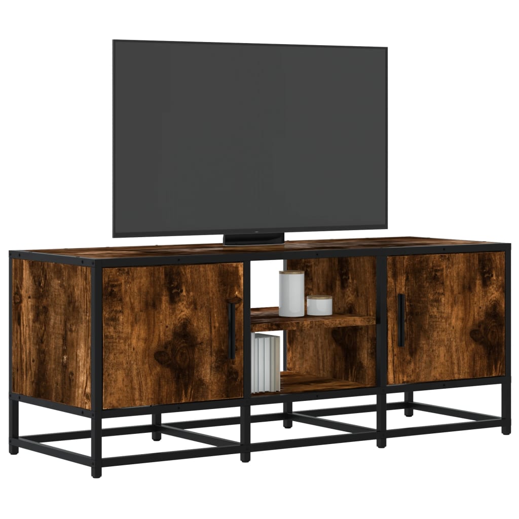 TV ormarić boja dimljenog hrasta 100x35x41 cm konstruirano