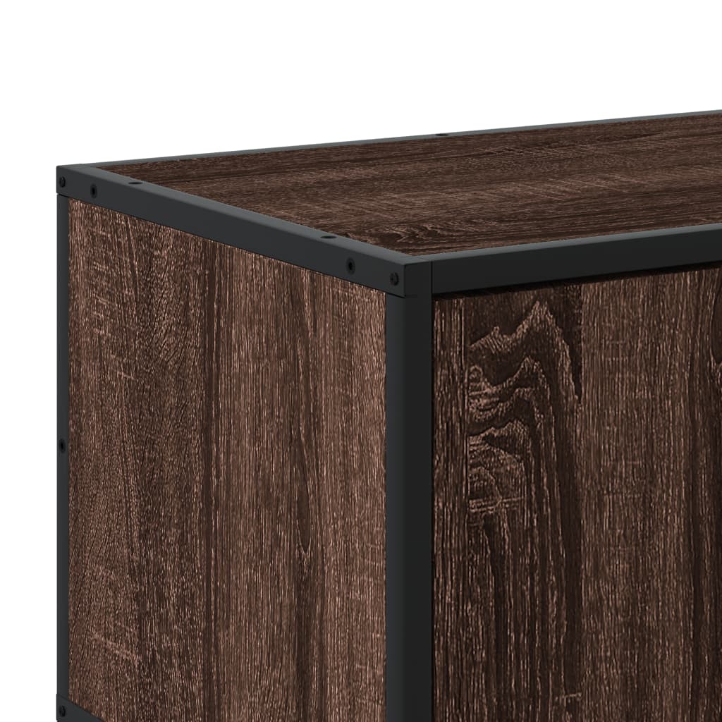 TV ormarić boja hrasta 100x35x41 cm konstruirano drvo i metal