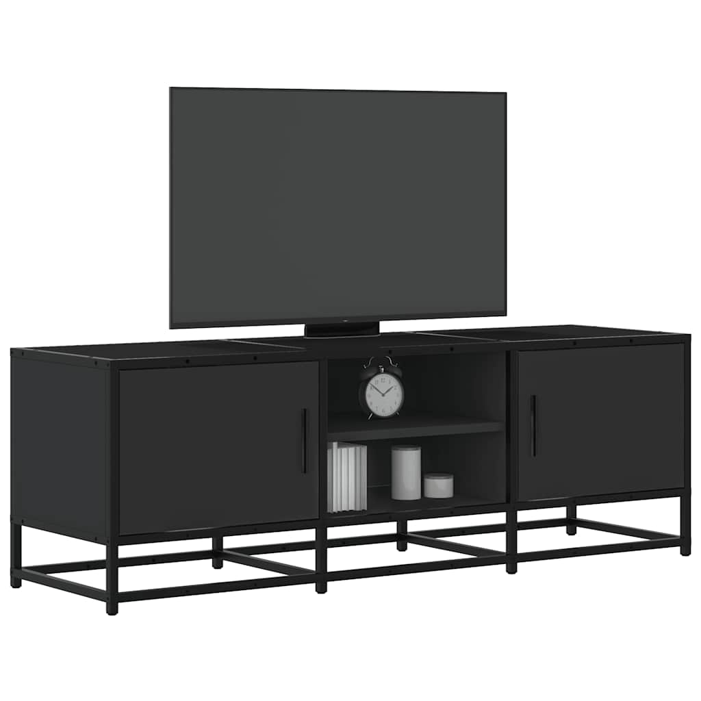 TV ormarić crni 120x35x41 cm Konstruirano drvo i metal