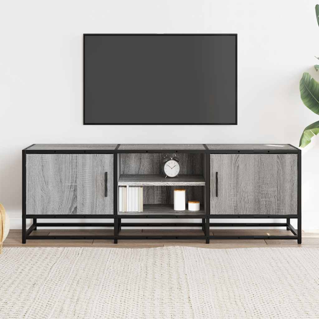 TV ormarić sivi Sonoma 120x35x41 cm Konstruirano drvo i metal