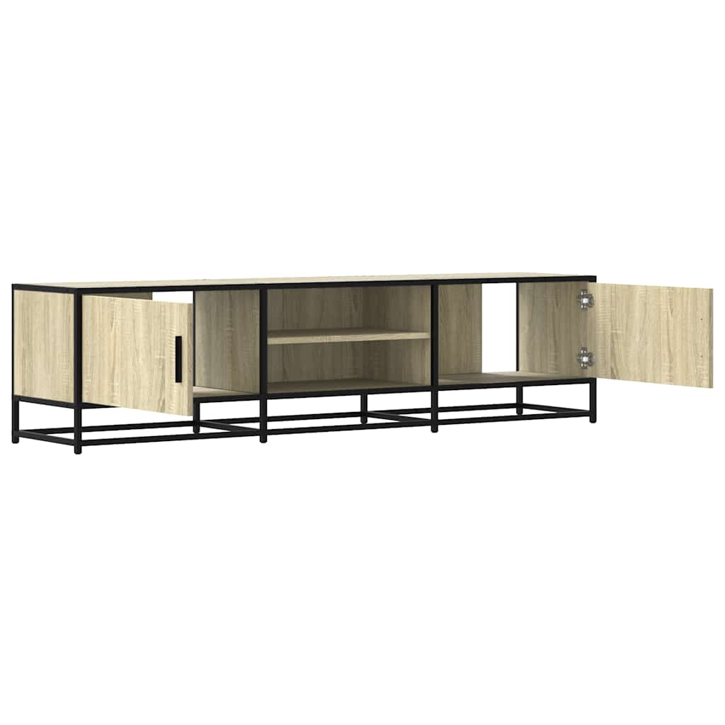 TV ormarić Sonoma hrast 160x35x41 cm Konstruirano drvo i metal