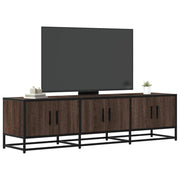 TV ormarić smeđi hrast 150x35x41 cm Konstruirano drvo i metal
