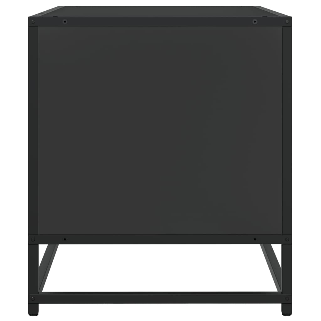 TV ormarić crni 91 x 40 x 46 cm konstruirano drvo i metal