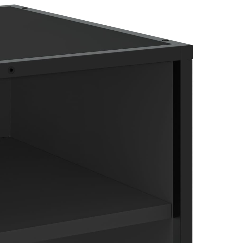 TV ormarić crni 91 x 40 x 46 cm konstruirano drvo i metal
