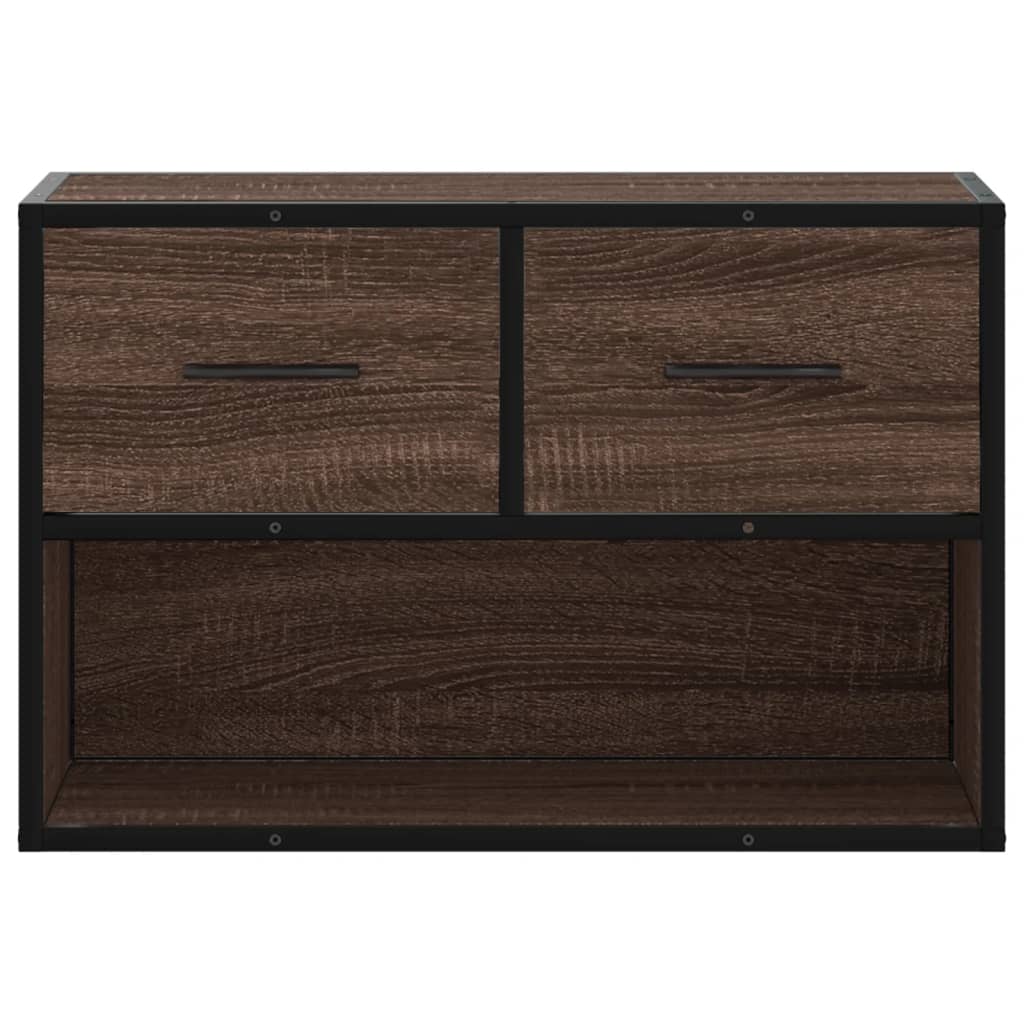 TV ormarić boja hrasta 60x31x39,5 cm konstruirano drvo i metal