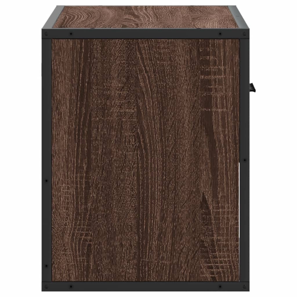 TV ormarić boja hrasta 60x31x39,5 cm konstruirano drvo i metal
