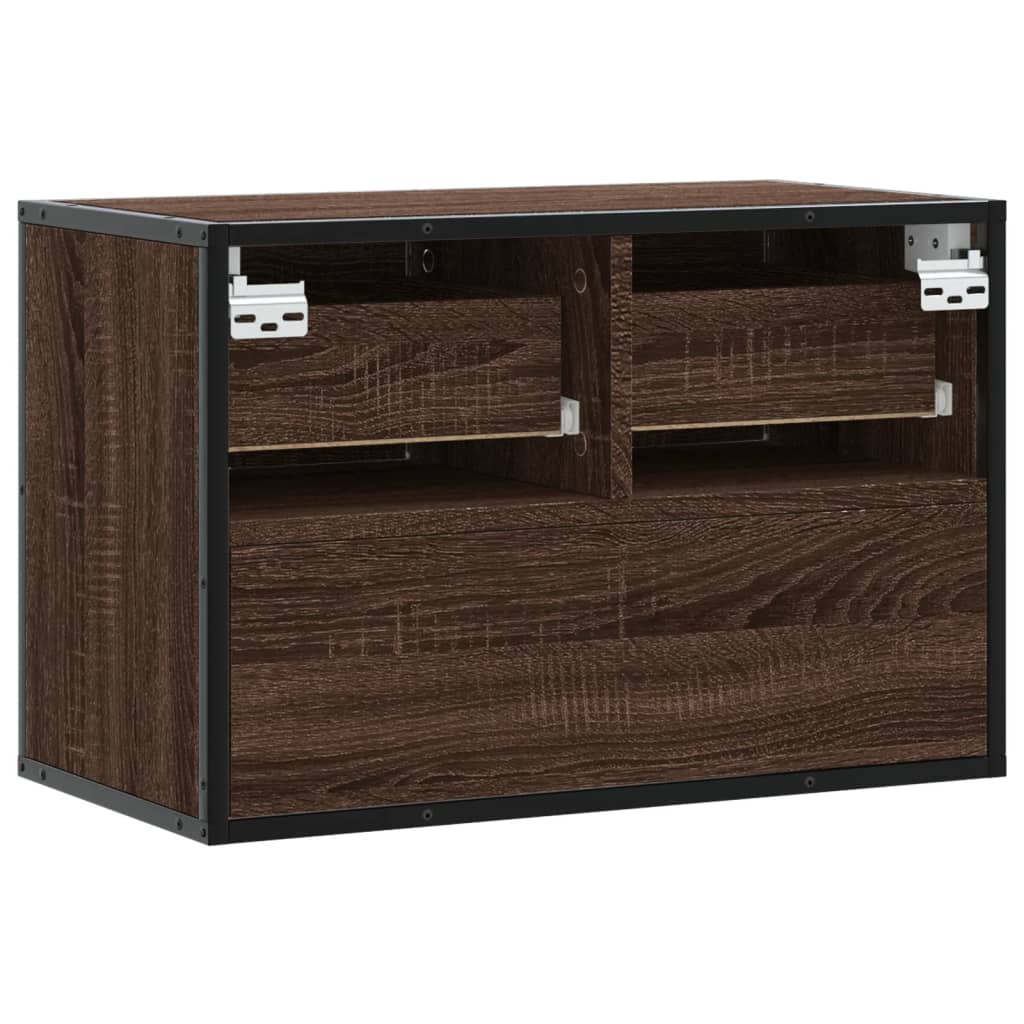 TV ormarić boja hrasta 60x31x39,5 cm konstruirano drvo i metal