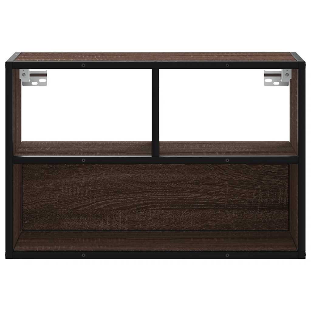 TV ormarić boja hrasta 60x31x39,5 cm konstruirano drvo i metal