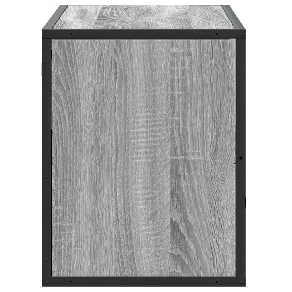 TV ormarić sivi Sonoma 80x31x39,5 cm Konstruirano drvo i metal