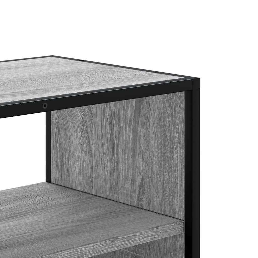TV ormarić sivi Sonoma 80x31x39,5 cm Konstruirano drvo i metal
