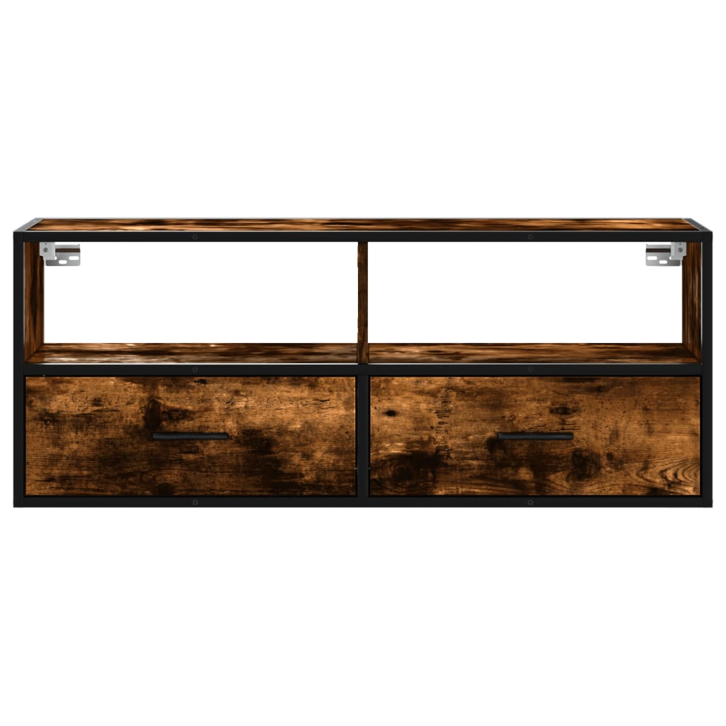 TV ormarić boja dimljenog hrasta 100x31x39,5 cm konstruirano