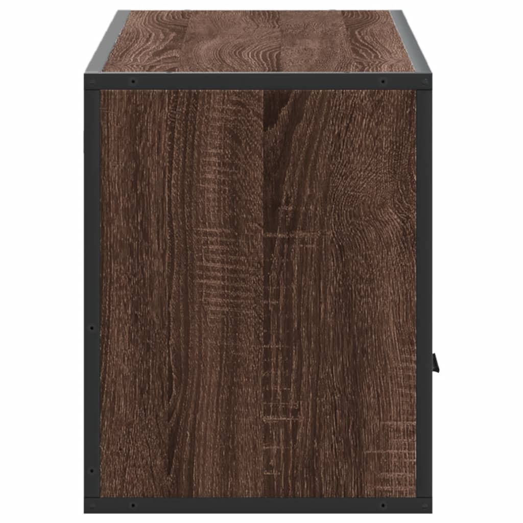 TV ormarić boja hrasta 100x31x39,5 cm konstruirano drvo i metal