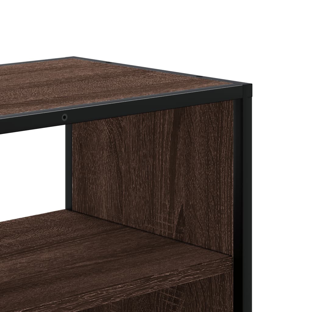 TV ormarić boja hrasta 100x31x39,5 cm konstruirano drvo i metal