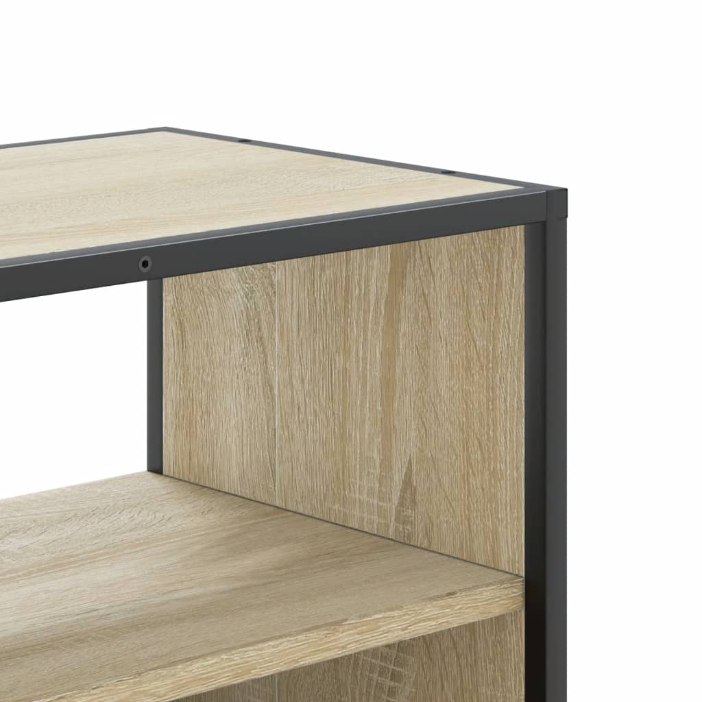 TV ormarić boja hrasta 100x31x39,5 cm konstruirano drvo i metal