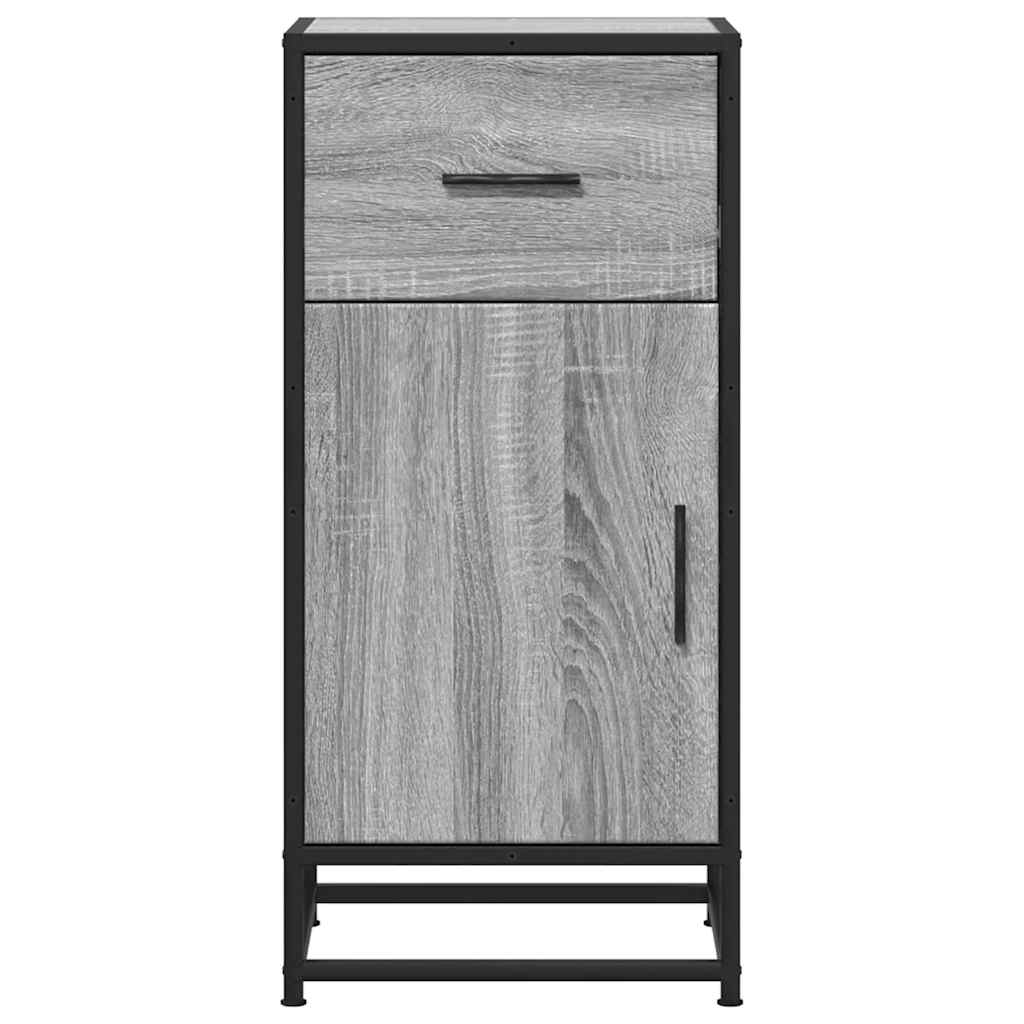 Komoda boja hrasta sonome 35,5x35x76 cm konstruirano drvo metal