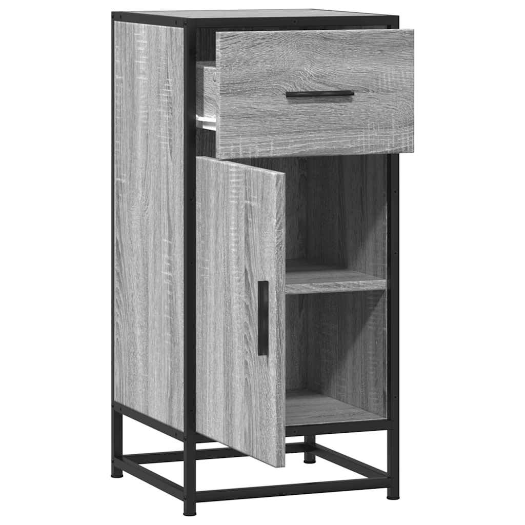 Komoda boja hrasta sonome 35,5x35x76 cm konstruirano drvo metal