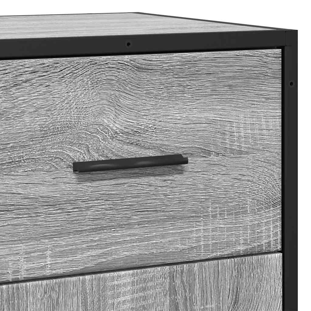 Komoda boja hrasta sonome 35,5x35x76 cm konstruirano drvo metal