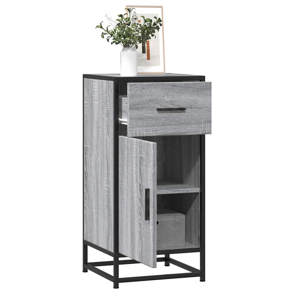 Komoda boja hrasta sonome 35,5x35x76 cm konstruirano drvo metal