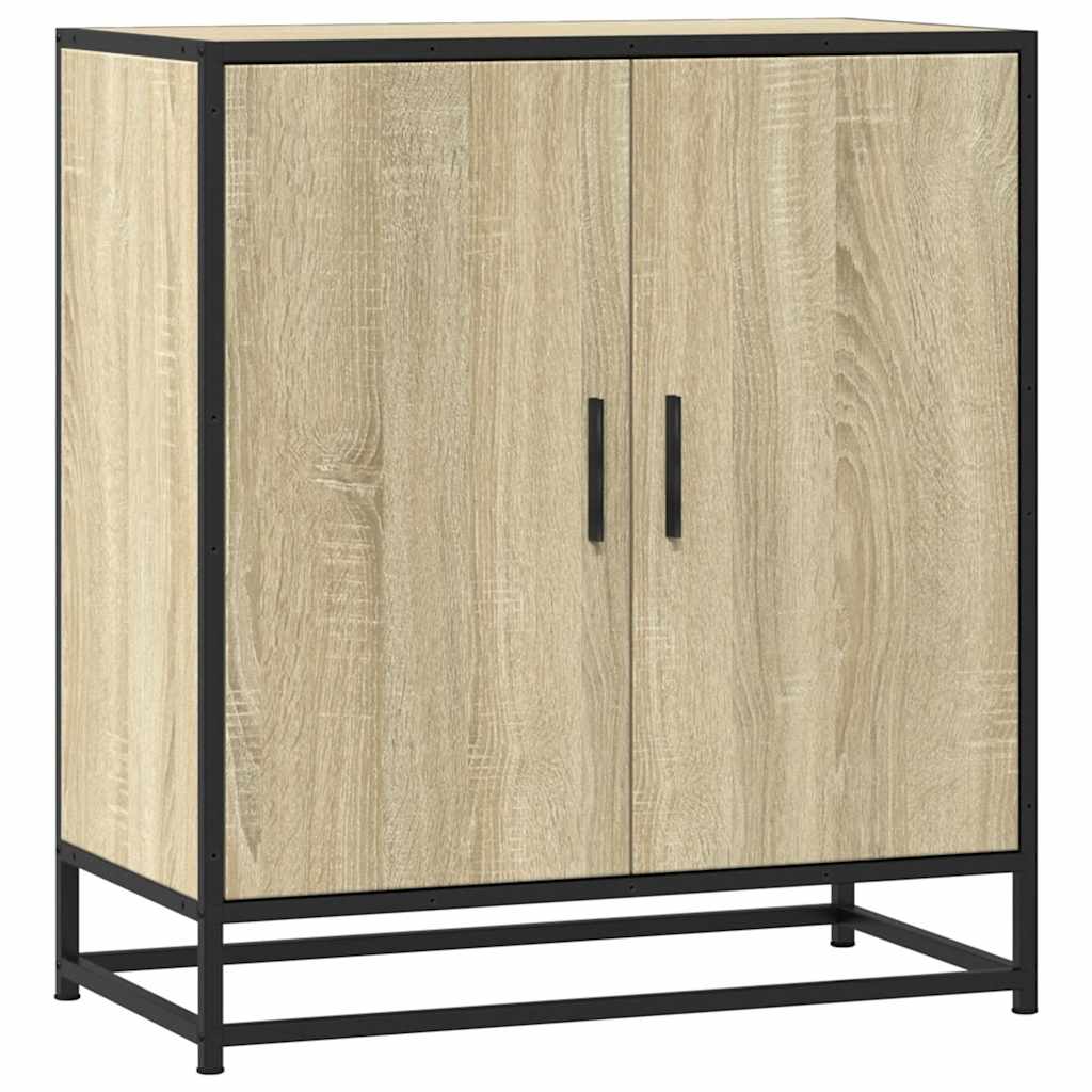Komoda boja hrasta 68x35x76 cm konstruirano drvo i metal