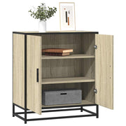 Komoda boja hrasta 68x35x76 cm konstruirano drvo i metal
