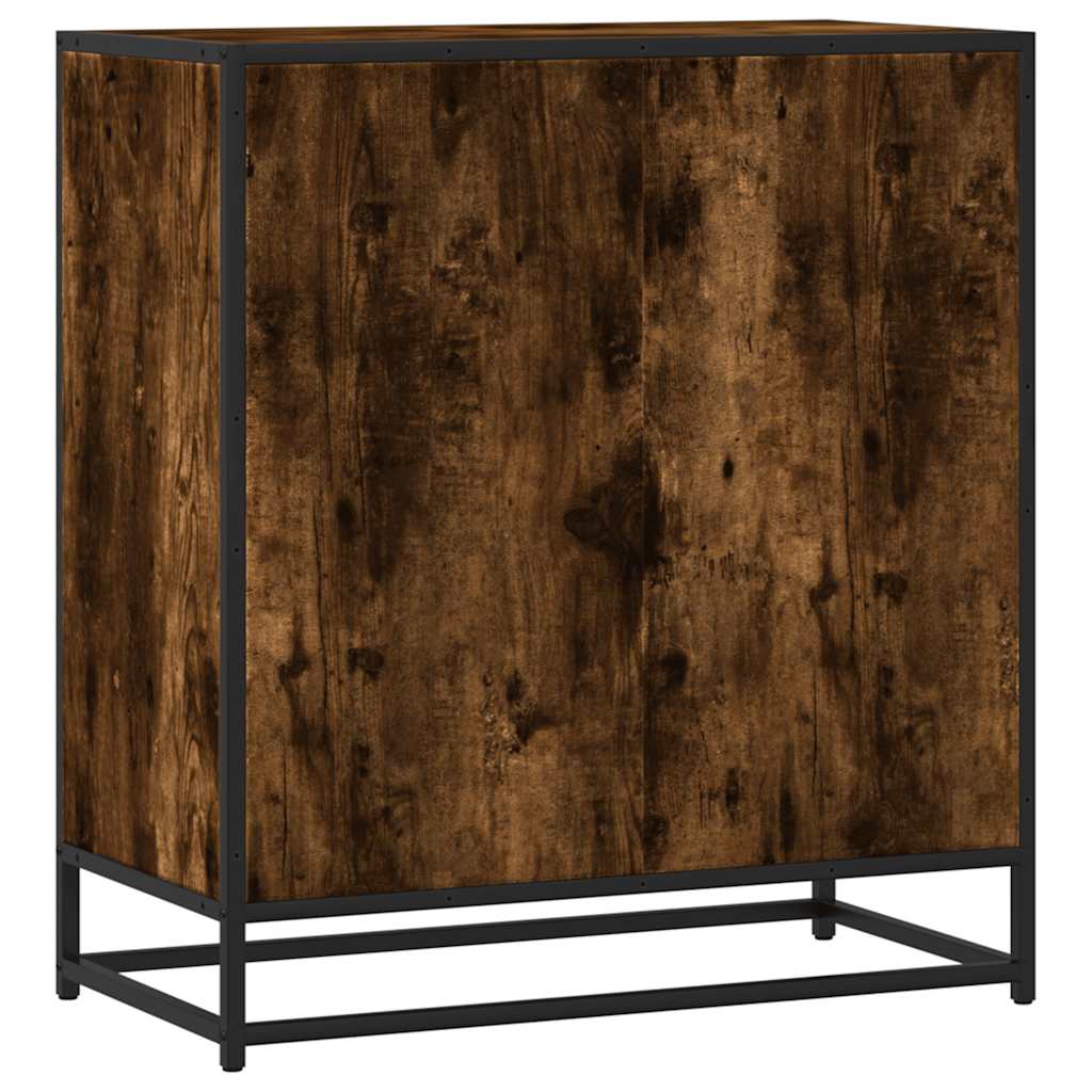 Komoda boja hrasta 68x35x76 cm konstruirano drvo i metal