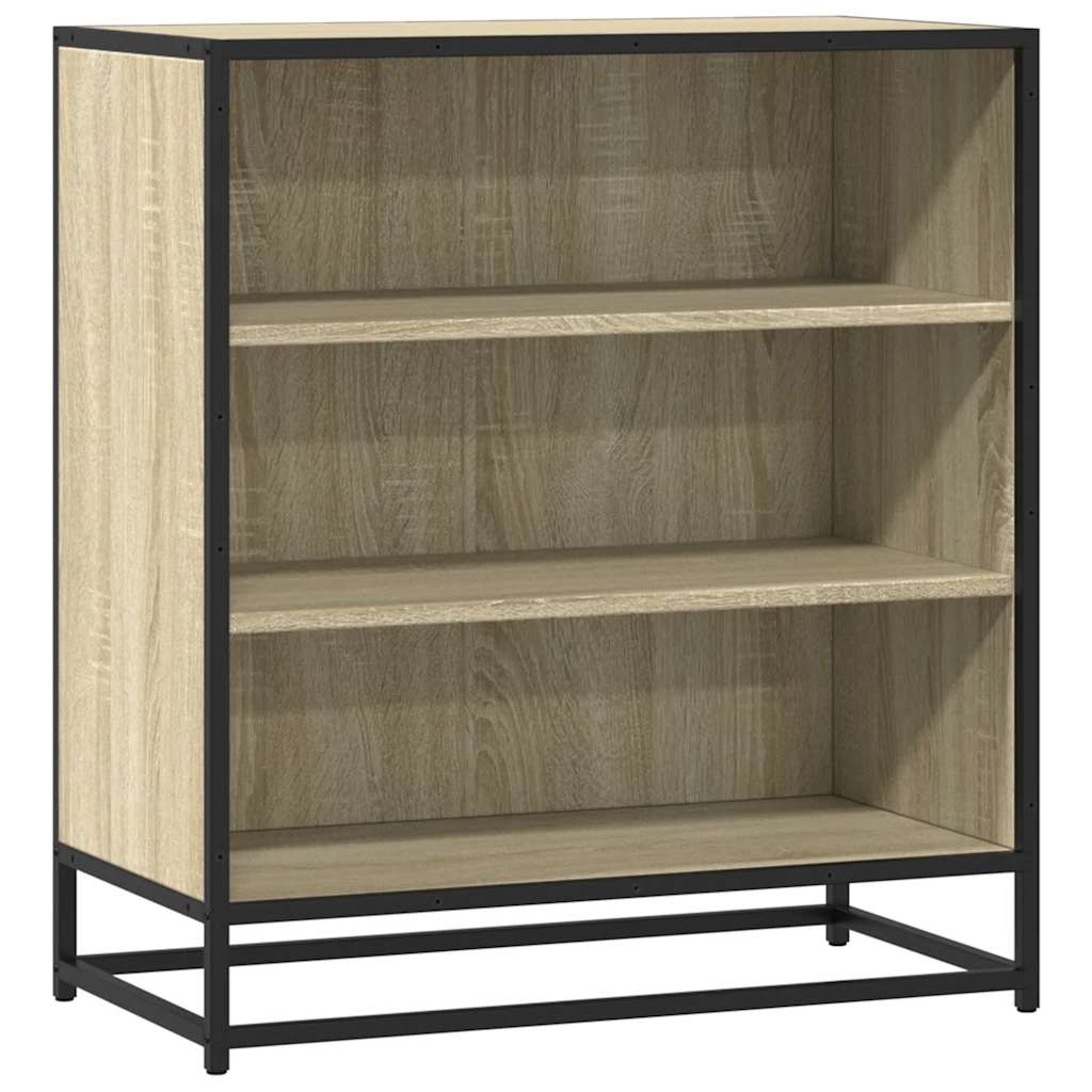 Komoda boja hrasta 68x35x76 cm konstruirano drvo i metal