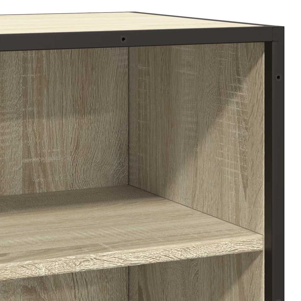 Komoda boja hrasta 68x35x76 cm konstruirano drvo i metal