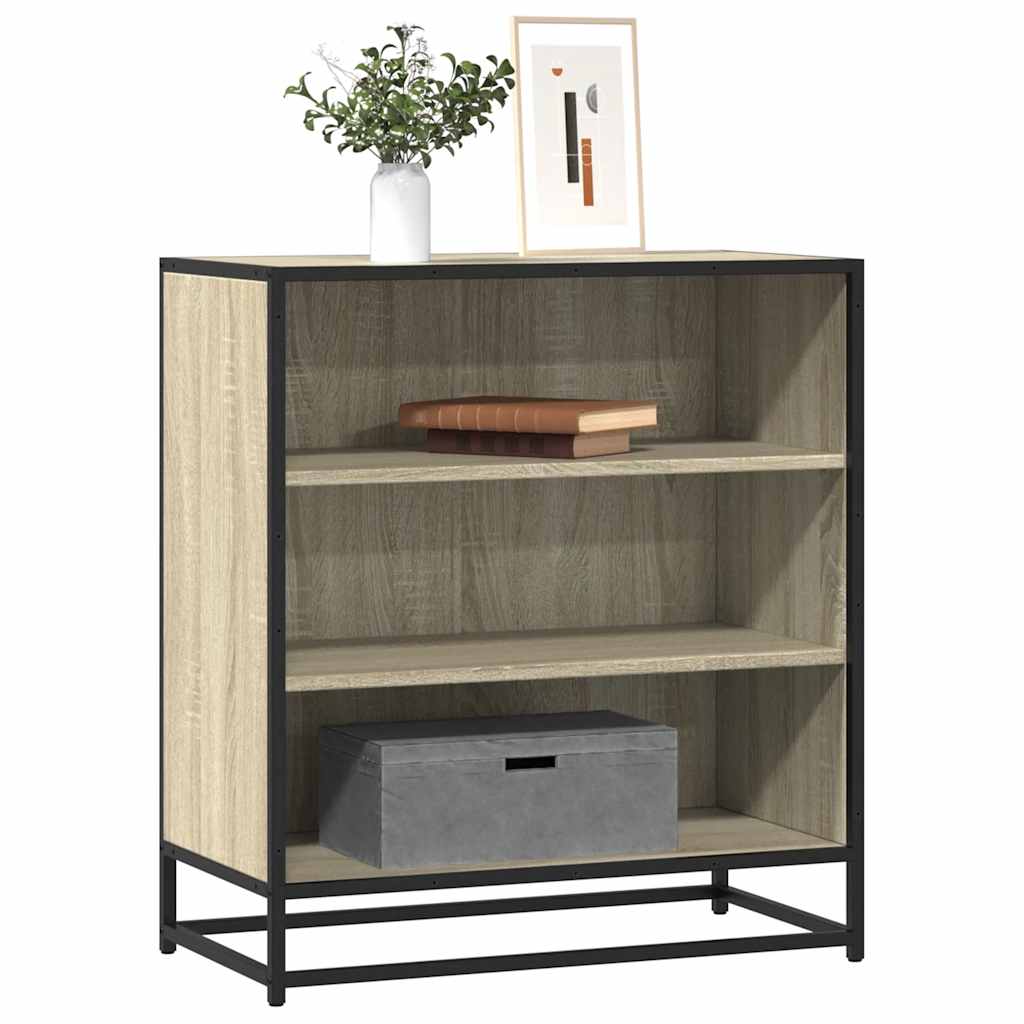 Komoda boja hrasta 68x35x76 cm konstruirano drvo i metal