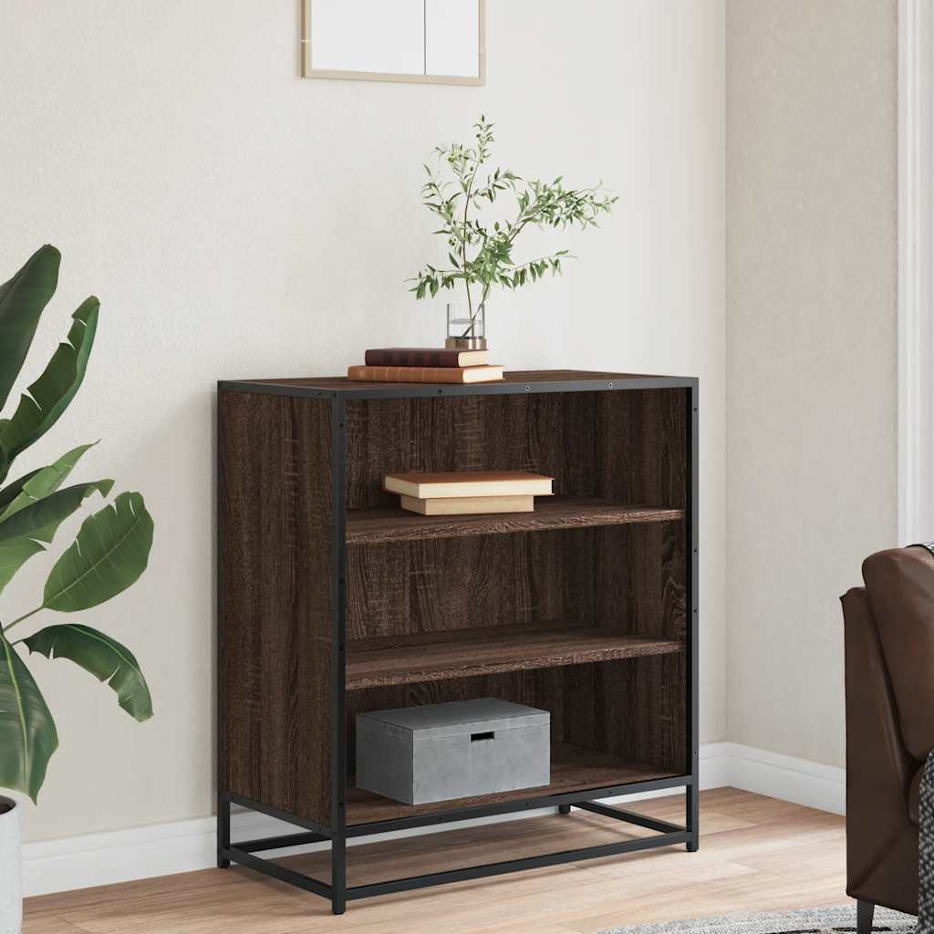 Komoda boja hrasta 68x35x76 cm konstruirano drvo i metal