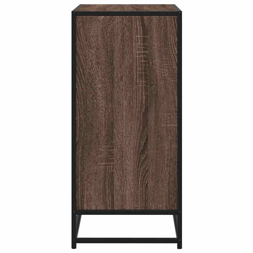 Komoda boja hrasta 68x35x76 cm konstruirano drvo i metal