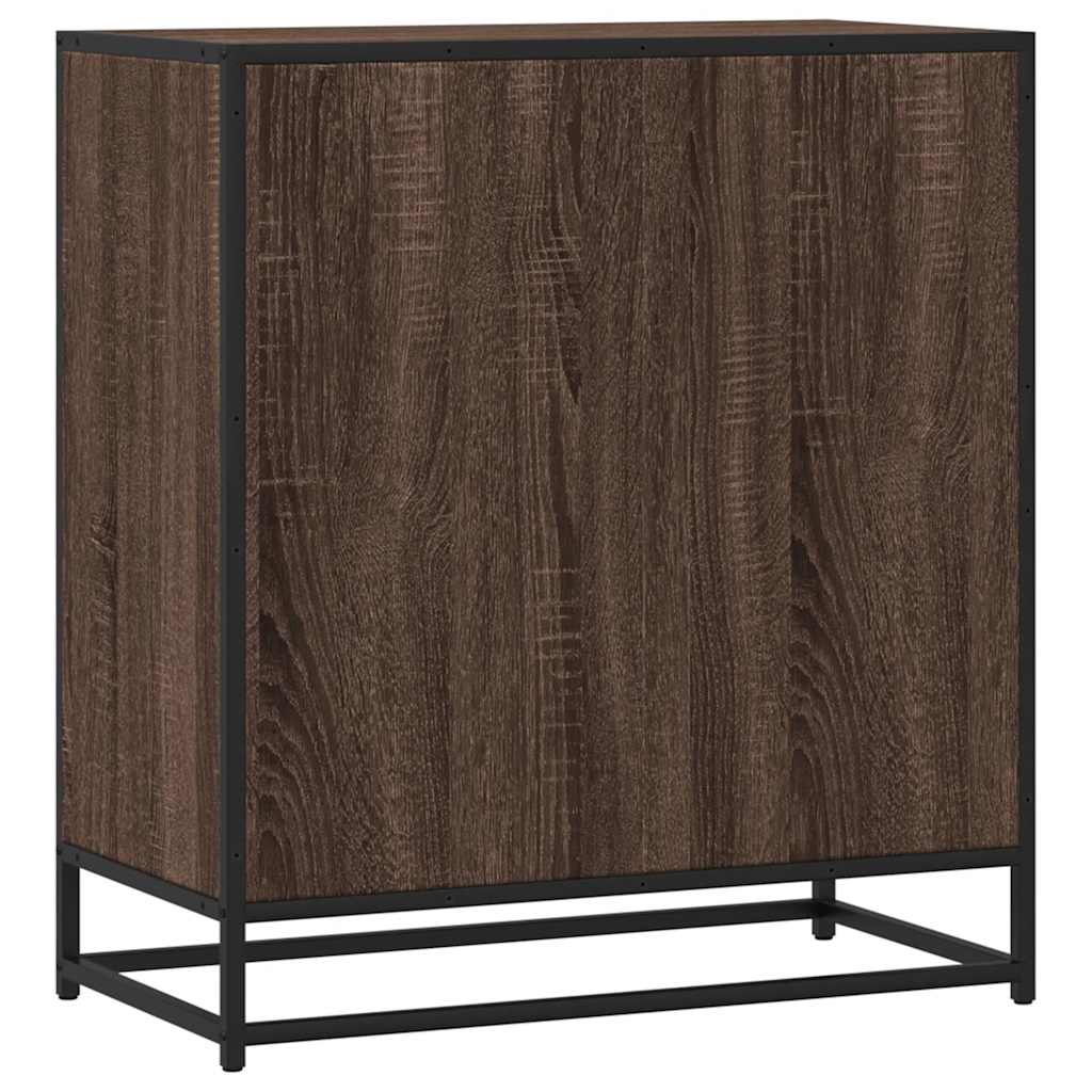 Komoda boja hrasta 68x35x76 cm konstruirano drvo i metal