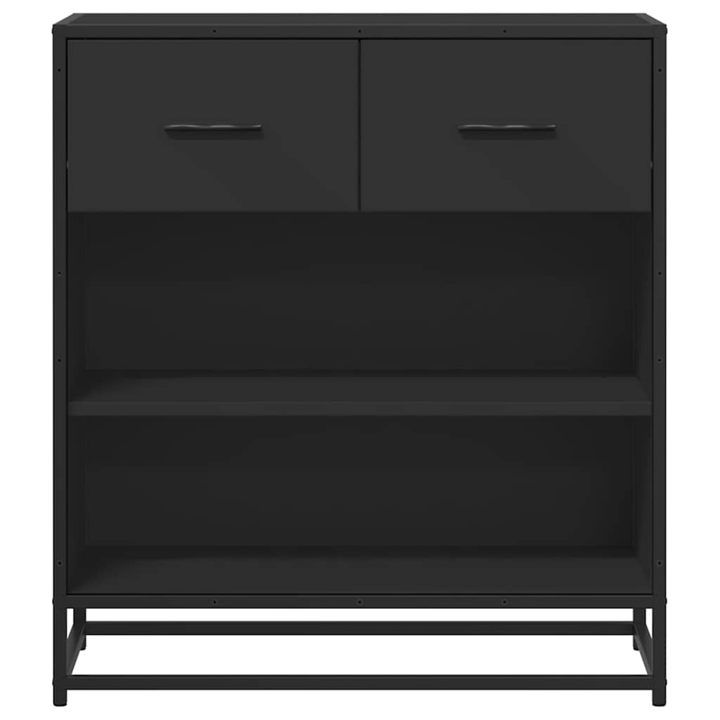 komoda crna 68x35x76 cm konstruirano drvo
