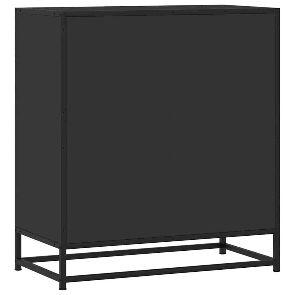 komoda crna 68x35x76 cm konstruirano drvo