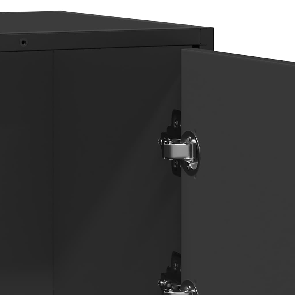 komoda crna 68x35x76 cm konstruirano drvo